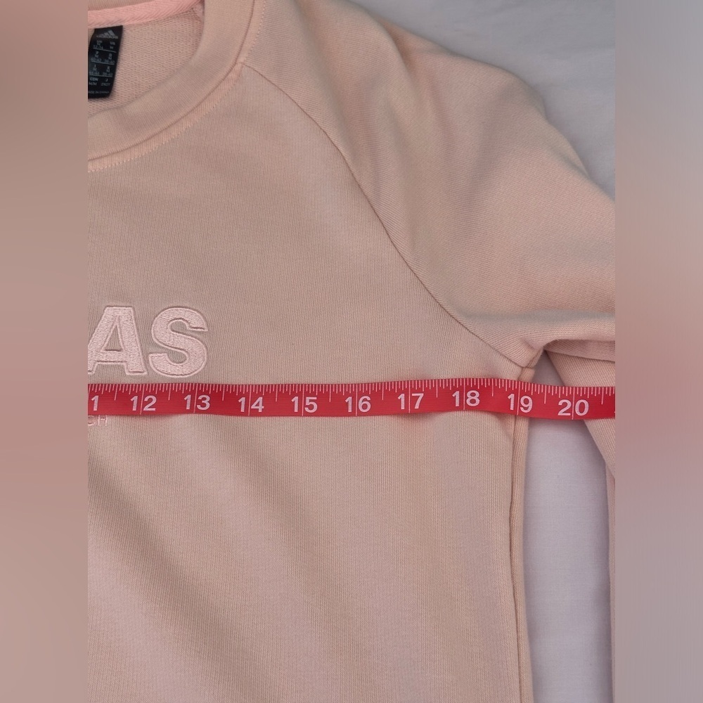 Adidas Pink Crew Neck Sweater Casual Athletic Wear #A2 - Picture 4 of 7